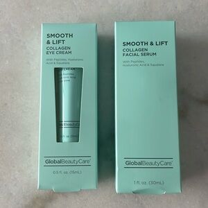 Global Beauty Care Collagen Facial Serum AND Smooth & Lift Collagen Eye Cream